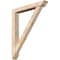Ekena Millwork Traditional Traditional Smooth Bracket w/ Offset Brace, Douglas Fir, 5 1/2"W x 36"D x 44"H BKT0604X36X44TRA01SDF - alternate 1